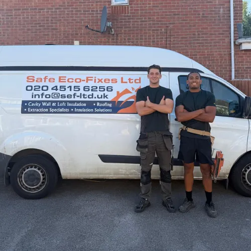 The Safe Eco-Fixes roofing team
